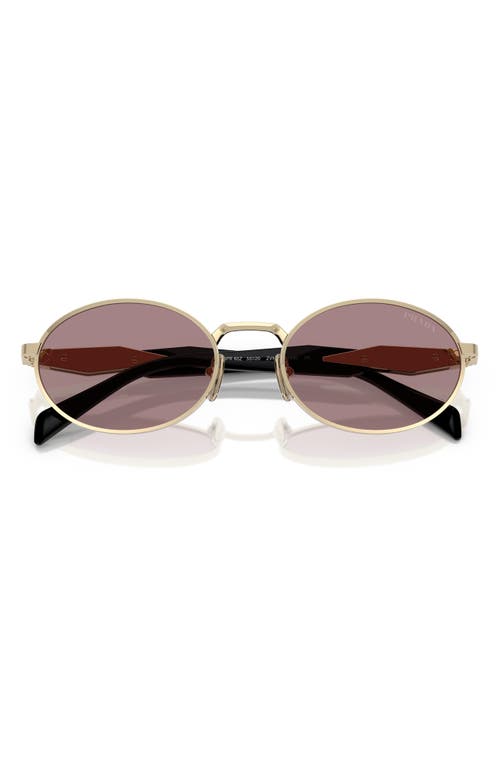 Prada Metal Pr65zs Sunglasses In Gold Brown