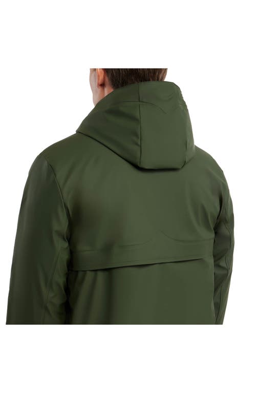 Shop Hunter Mill Waterproof Rain Jacket In  Green