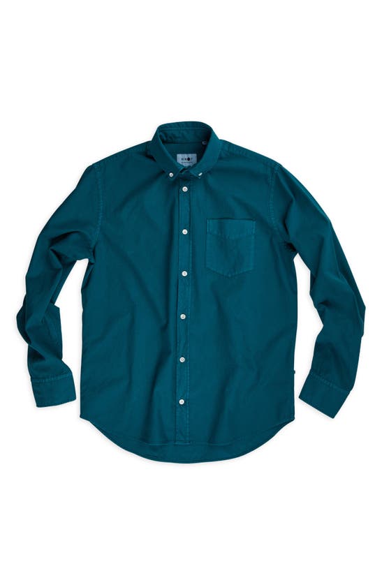 Nn07 Levon 5725 Oxford Button-down Shirt In Spruce