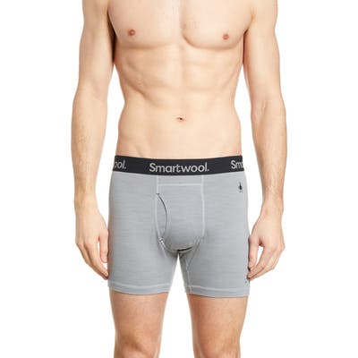 Smartwool 150 Merino Wool Blend Boxer Briefs, Grey