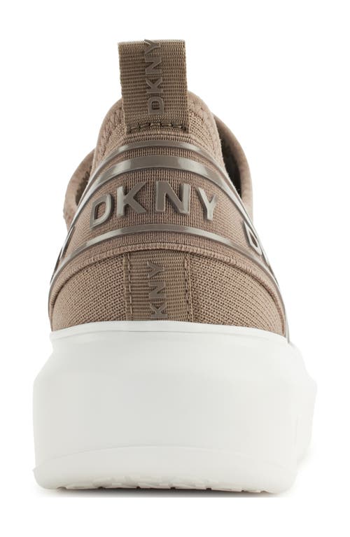 Dkny Jonas Knit Platform Sneaker In Ash