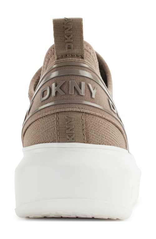 Shop Dkny Jonas Knit Platform Sneaker In Ash