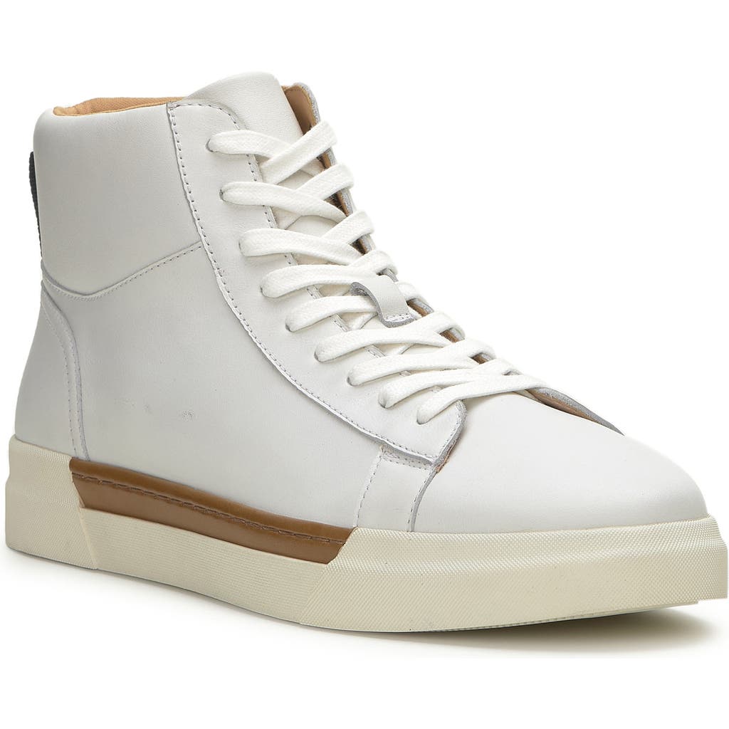Shop Vince Camuto Ranulf High Top Sneaker In Bianco/eclipse