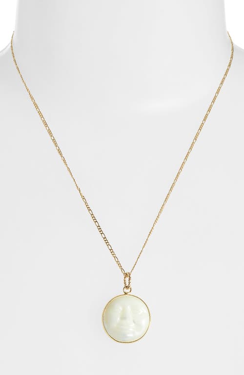 Child Of Wild Mahina Moon Pendant Necklace In Gold