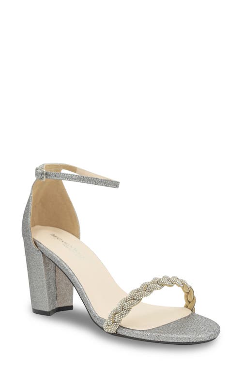 Whitney Ankle Strap Sandal in Pewter