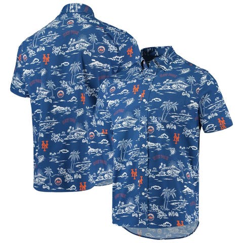 Mets Party Time Button Up Shirt (ROYAL)