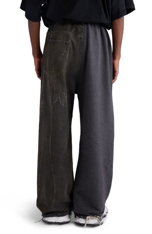 Shop Balenciaga Hybrid Baggy Pants In Dirty Bath Water