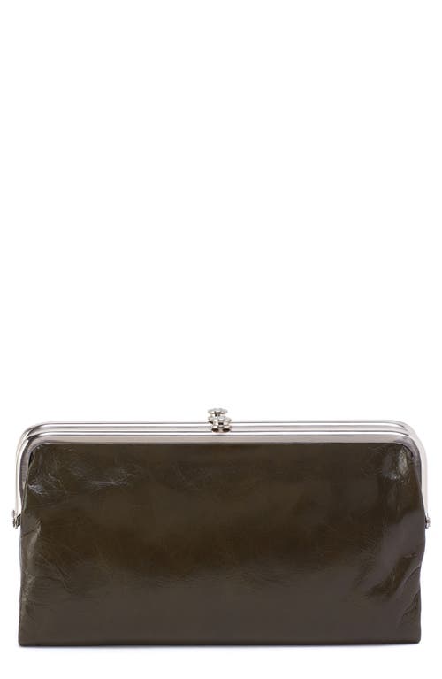 HOBO HOBO LAUREN LEATHER DOUBLE FRAME CLUTCH 