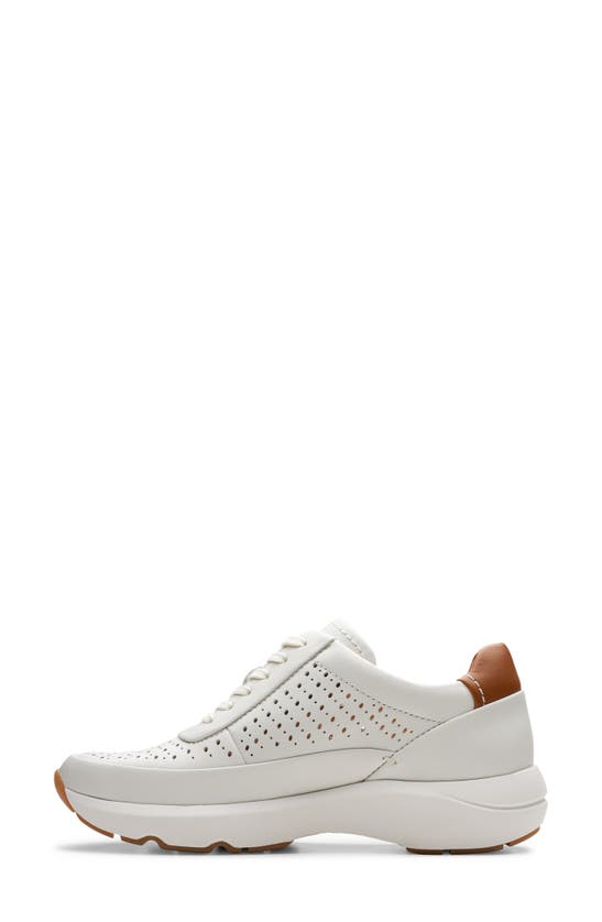 Shop Clarks Tivoli Grace Sneaker In Off White Leather