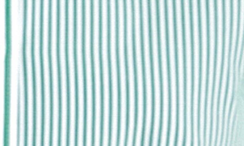 English Factory Colorblock Stripe Long Sleeve Button-up Shirt In Kelly Green