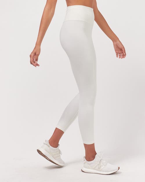 Shop Rebody Active Hybrid Cloudlux Leggings 25" High Waist In Off White