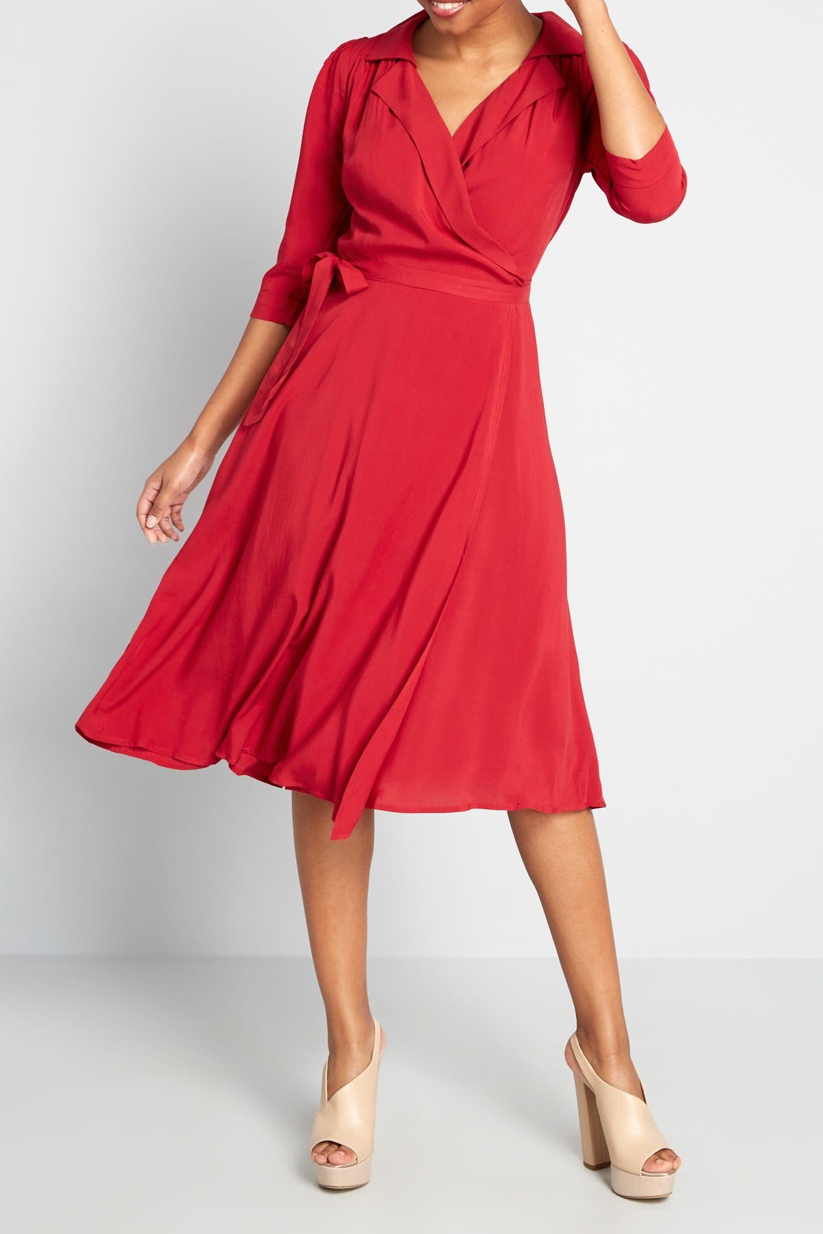 modcloth wrap dress