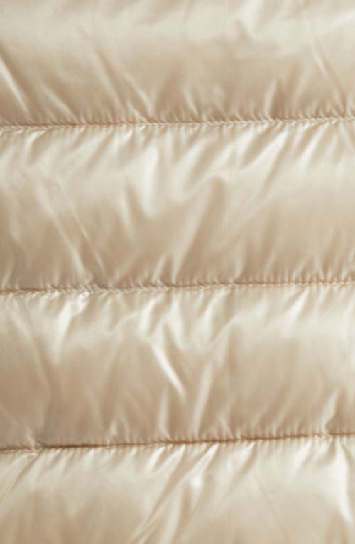 Herno Sofia Iconic Down Crop Puffer Jacket In Champagne