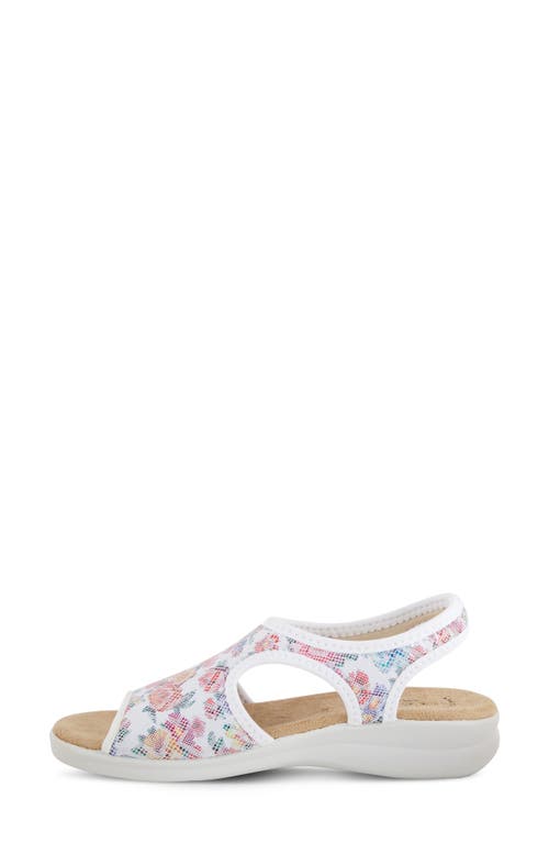 Shop Flexus By Spring Step Nyaman Slingback Sandal In White Multi