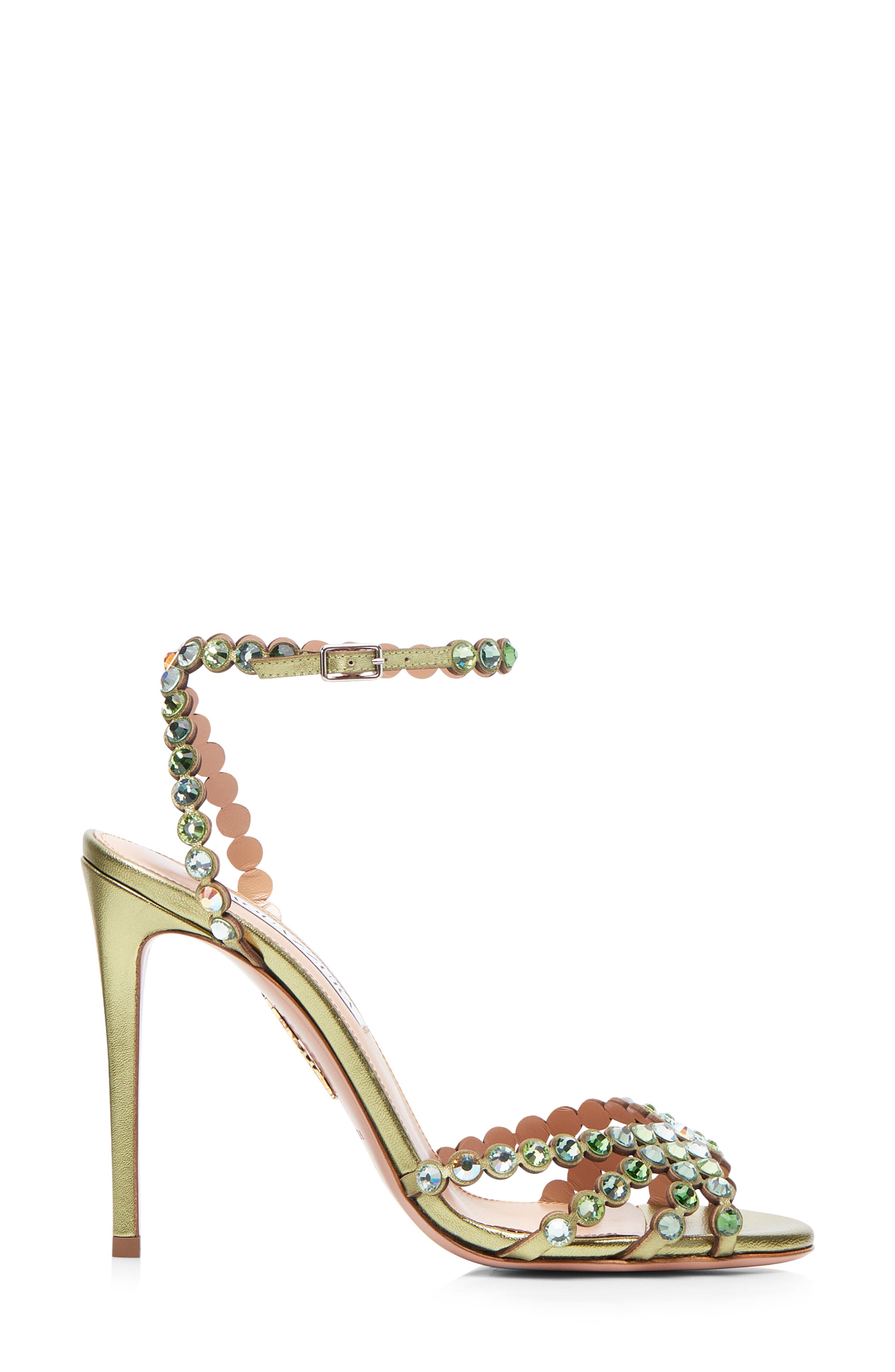 Aquazzura Tequila Crystal Ankle Strap Sandal Nordstrom