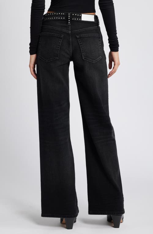 RE/DONE RE/DONE STUDDED WIDE LEG JEANS