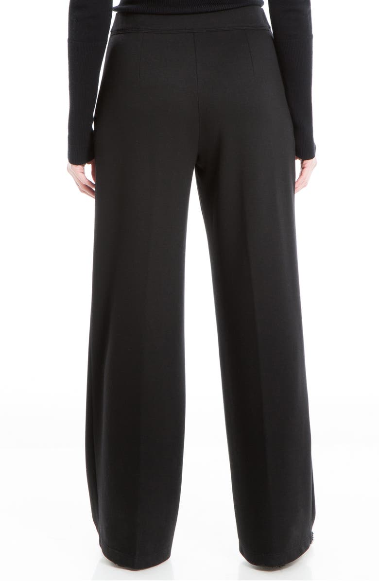 MAX STUDIO Pleated Wide Leg Ponte Pants | Nordstromrack