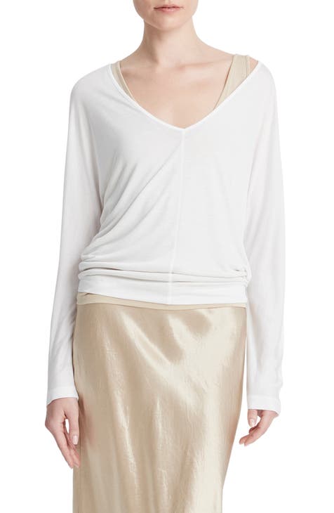 Eileen Fisher Stretch Silk Charmeuse V-Neck Tank – The One & Only