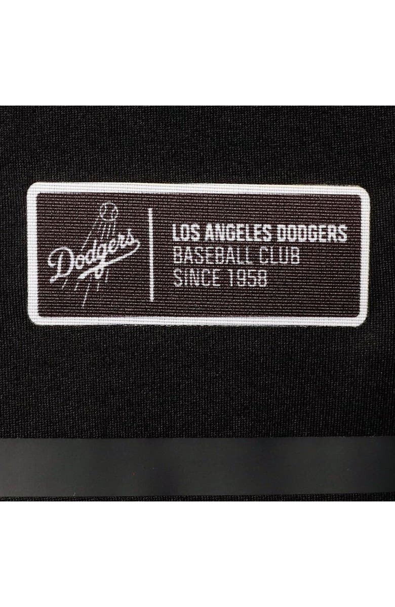 Men's Levelwear Black Los Angeles Dodgers Sector Raglan Polo