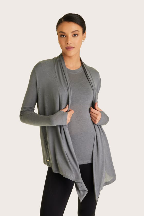 Alala Washable Cashmere Cardigan In Gray