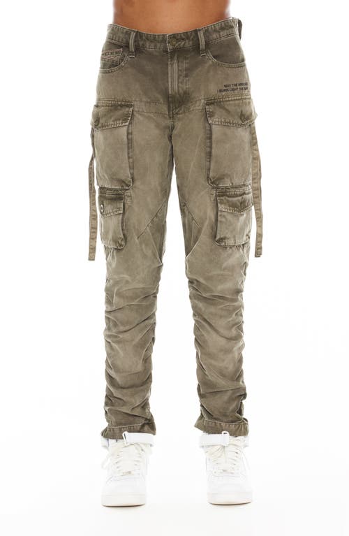 Cult of Individuality Rocker Slim Straight Leg Cargo Pants in Pine at Nordstrom, Size 33