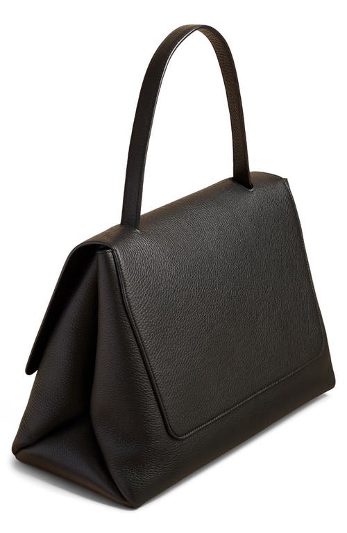 Shop Khaite Large Lia Leather Top Handle Bag In Black