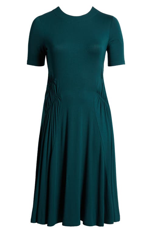 Shop Universal Standard Devi Liquid Jersey Dress In Forest Green