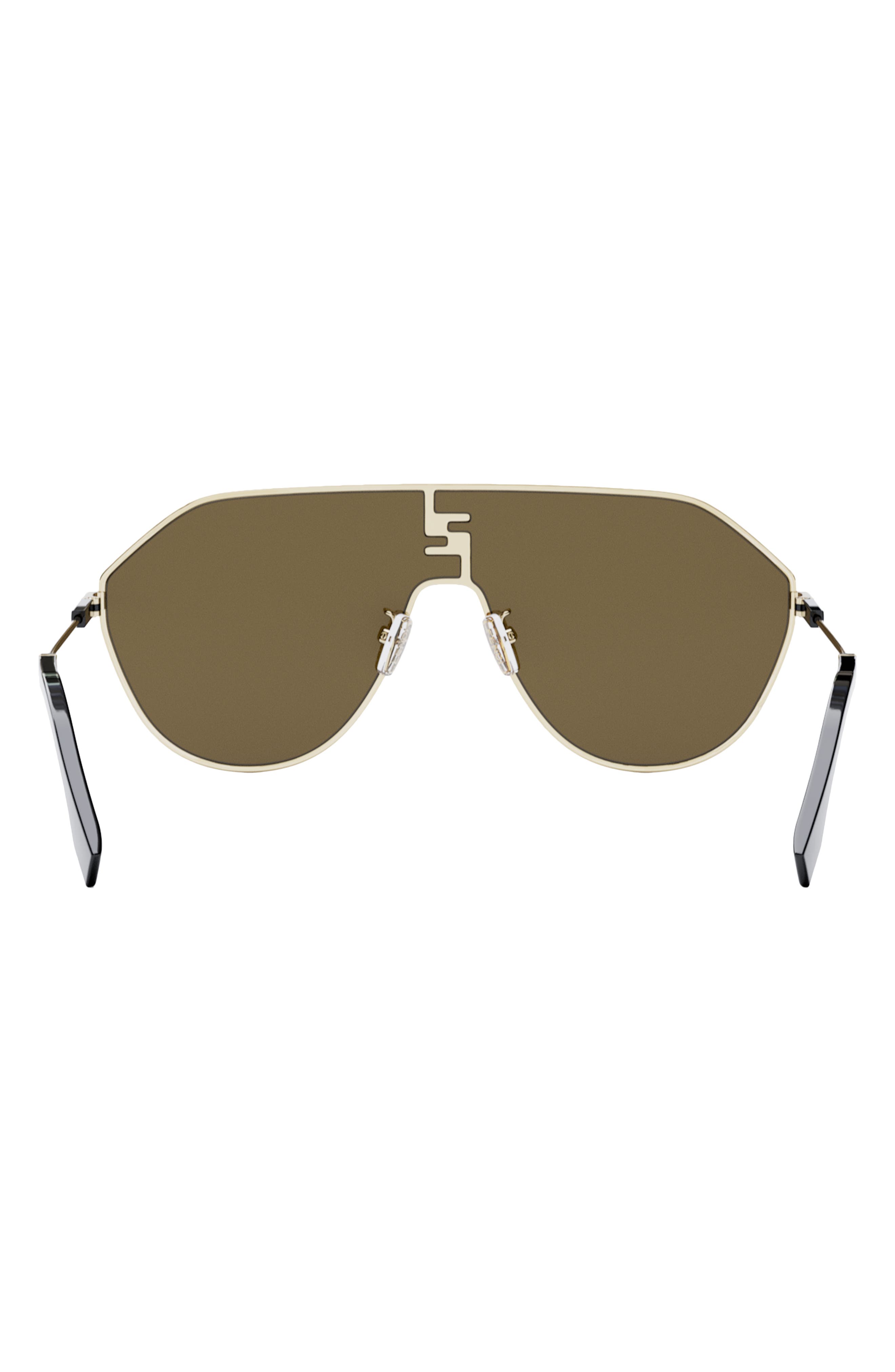 FF Match Aviator Sunglasses in Gold - Fendi