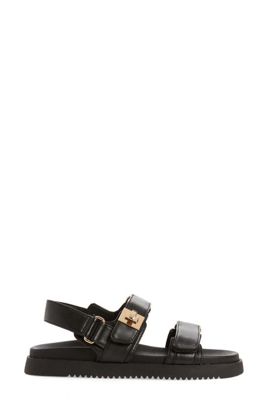 Steve Madden Mona Slide In Black Leather | ModeSens