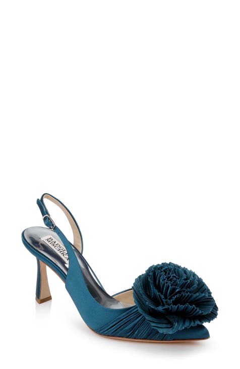 Blue and green pumps hotsell