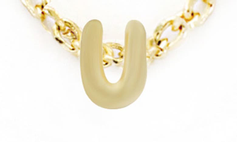 Shop Panacea Bubble Initial Necklace In Gold-u