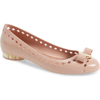 Salvatore Ferragamo Jelly Ballerina Flat - Pink