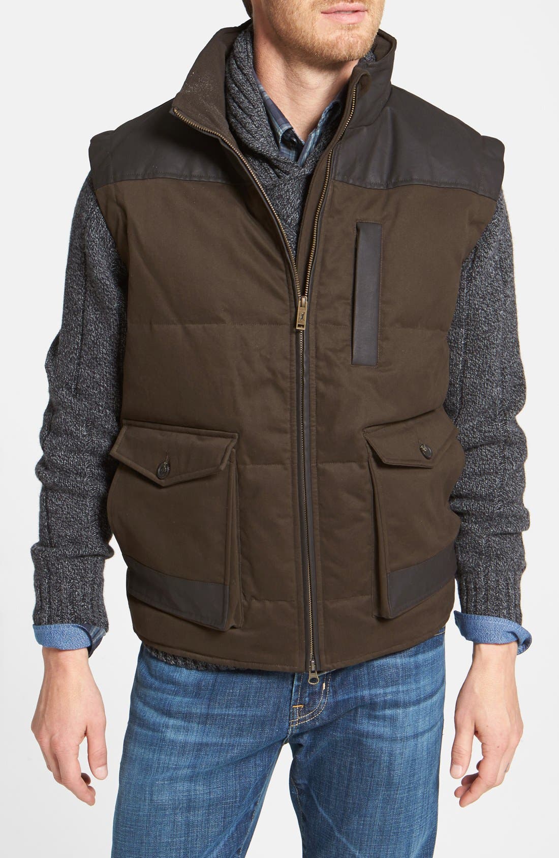Rodd & Gunn 'Black Peak' Water Repellent Down Puffer Vest Only