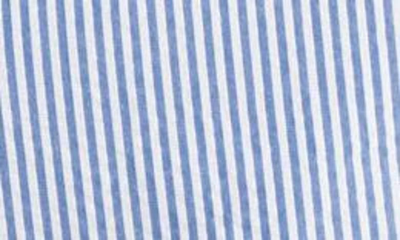 Shop Boden Westbourne Seersucker Shorts In Blue Ivory Stripe