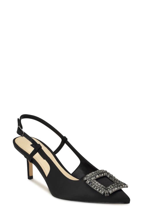 Nine West Aimey Slingback Pointed Toe Pump Black at Nordstrom,