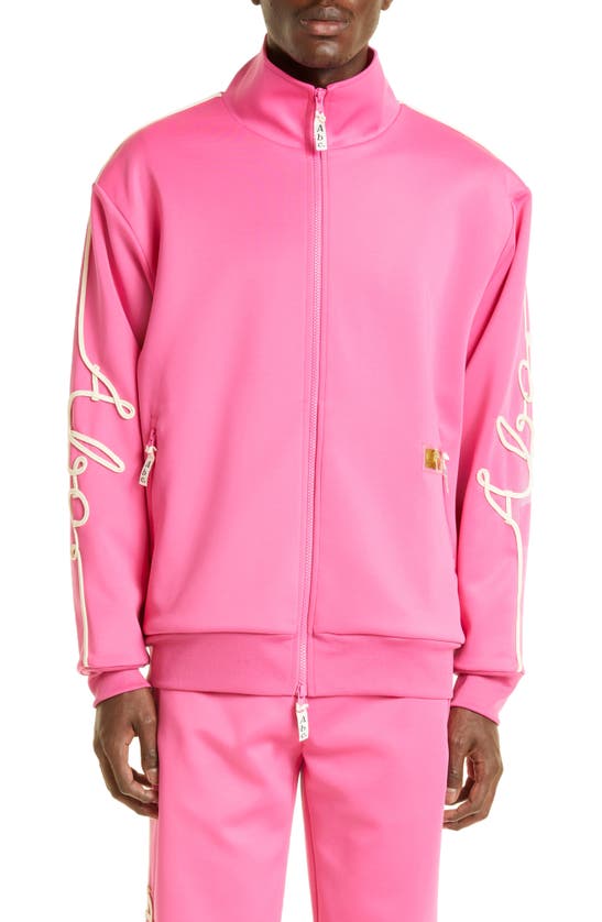 Advisory Board Crystals Abc. 123. Track Jacket In Rubellite Pink