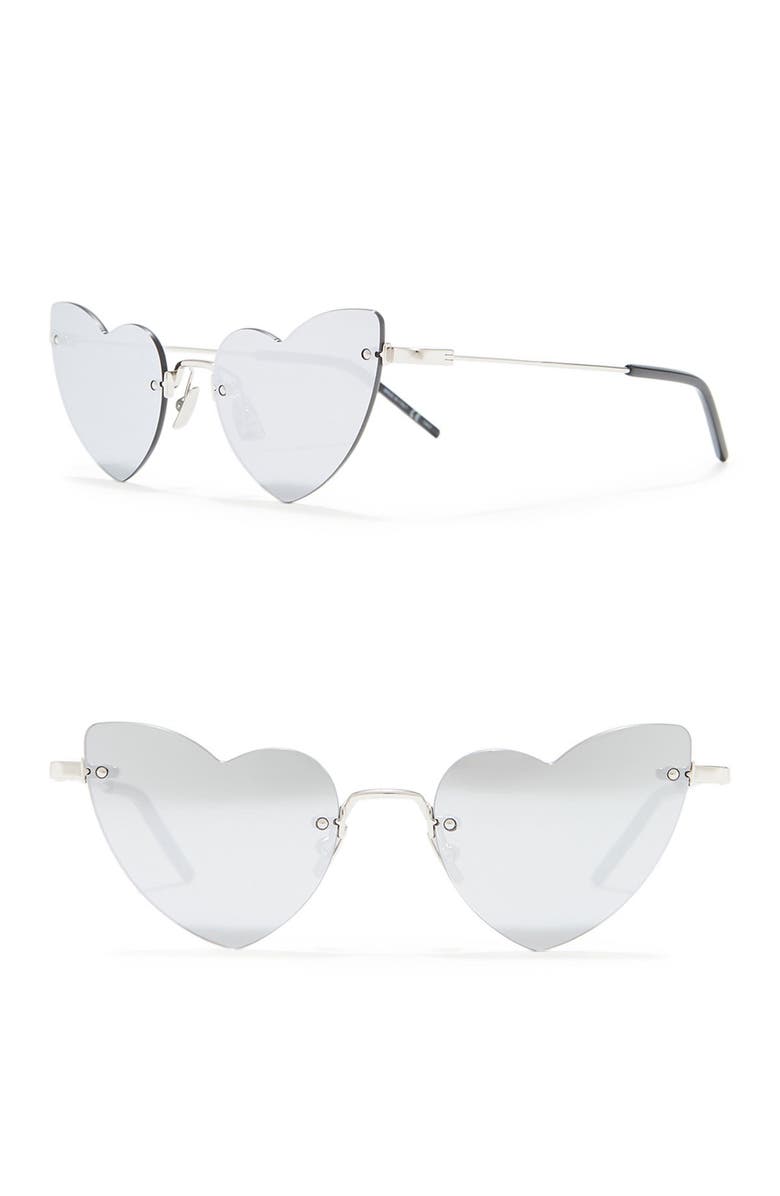 Saint Laurent Heart 50mm Sunglasses | Nordstromrack