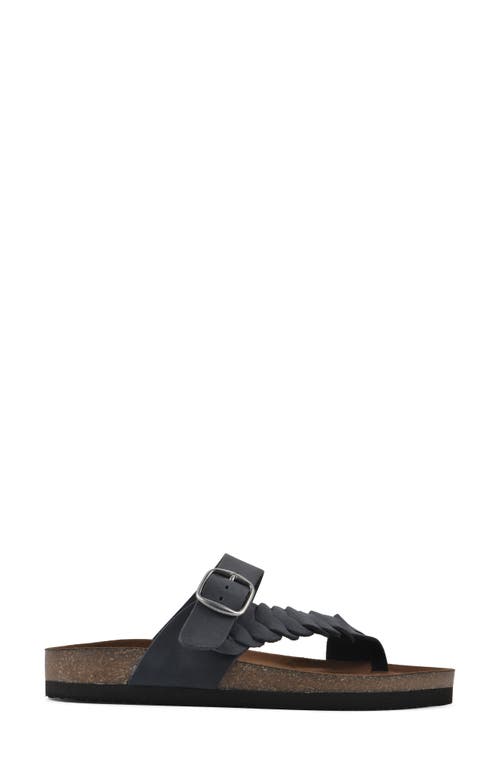 Shop White Mountain Footwear Happier Sandal In Navy/leather