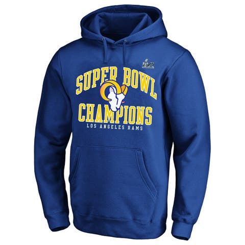 New Era Royal Los Angeles Rams Big & Tall Nfl Pullover Hoodie In Blue