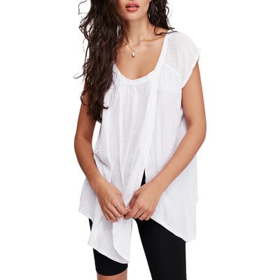 Free People Keep It Casual Tee, White