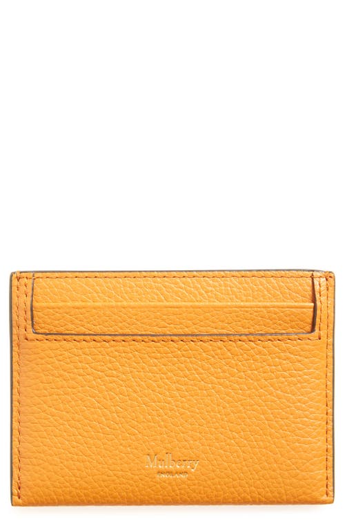 Mulberry Leather Card Case In Yellow
