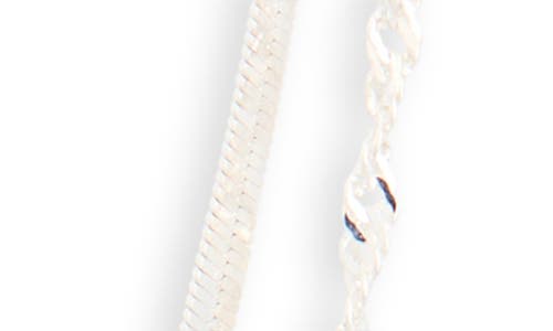Argento Vivo Sterling Silver Herringbone Layered Necklace In Silver