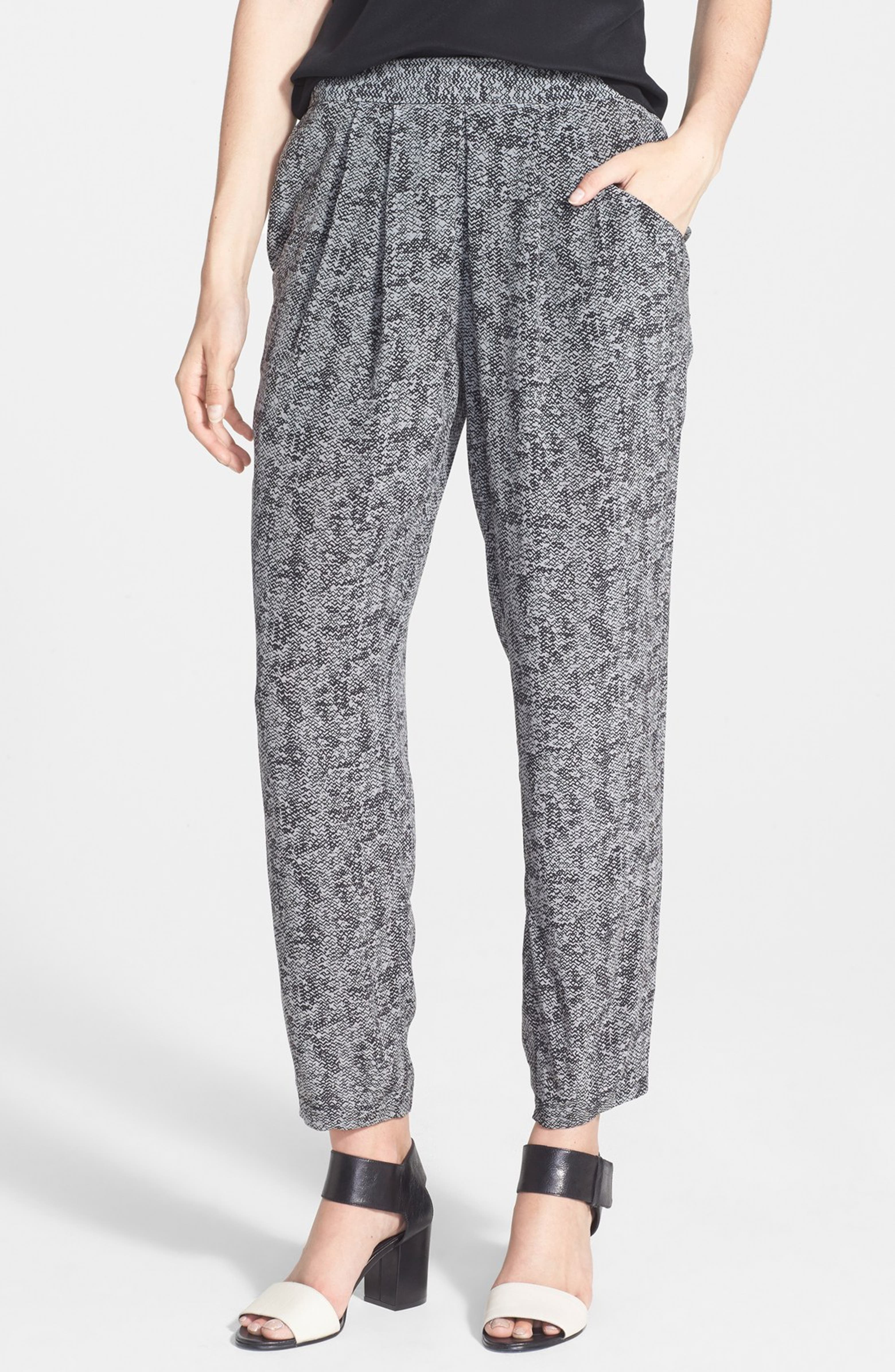 Eileen Fisher Slouchy Silk Ankle Pants | Nordstrom