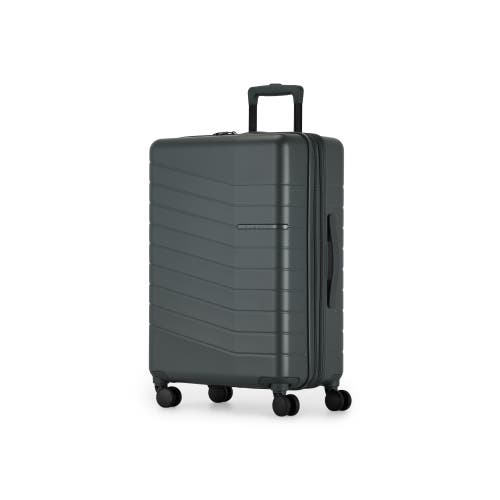 Bugatti Munich Hardside Medium Luggage With Expansion In Pewter Green