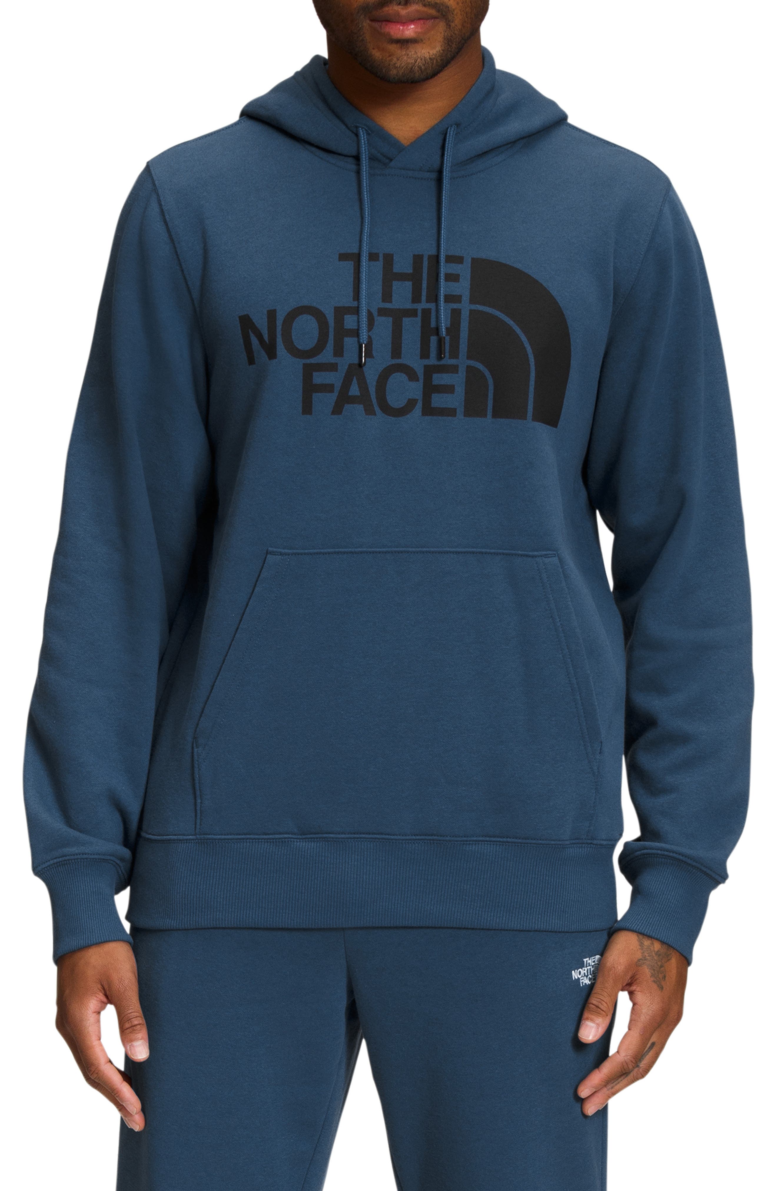 the north face logo hoodie