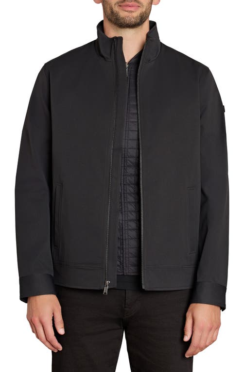 Sam Edelman 3-in-1 Systems Stand Collar Water Resistant Jacket with Quilted Bib in Black 