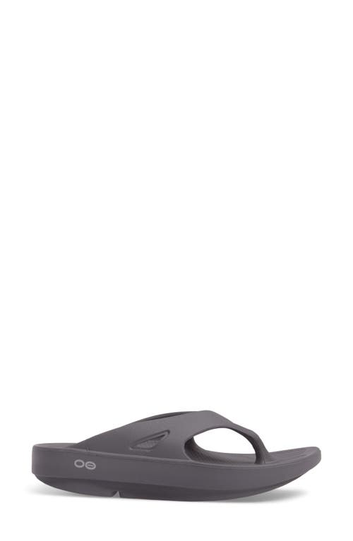 Oofos Gender Inclusive Ooriginal Sandal In Slate