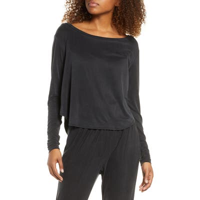 Heroine Sport Boat Neck Top, Black