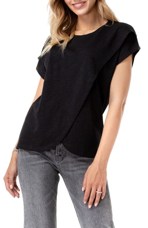 Accouchée Crossover Short Sleeve Cotton Maternity/Nursing Top in at Nordstrom