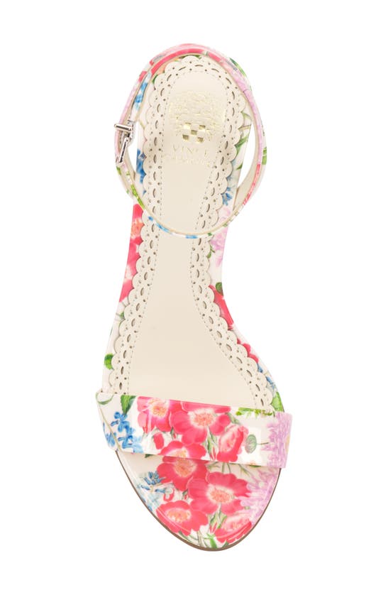 Shop Vince Camuto Jefany Ankle Strap Wedge Sandal In Floret Garden